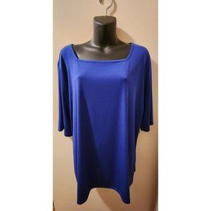 East 5th Exotic Blue Ladies Blouse Size 2XL NWT